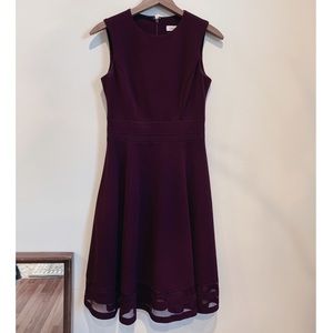 Calvin Klein Illusion Hem Fit and Flare Dress